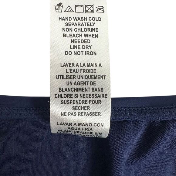 Tommy Bahama Women’s Size 16 Pearl Clara Wrap One-Piece Swimsuit Dark Blue NWOT - Picture 9 of 10